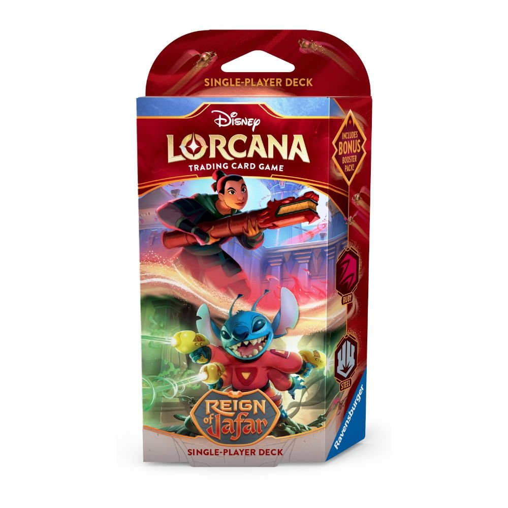 DISLORREIJAFSTADIS1-1 Disney Lorcana - Set 8 - Reign Of Jafar Starter Deck