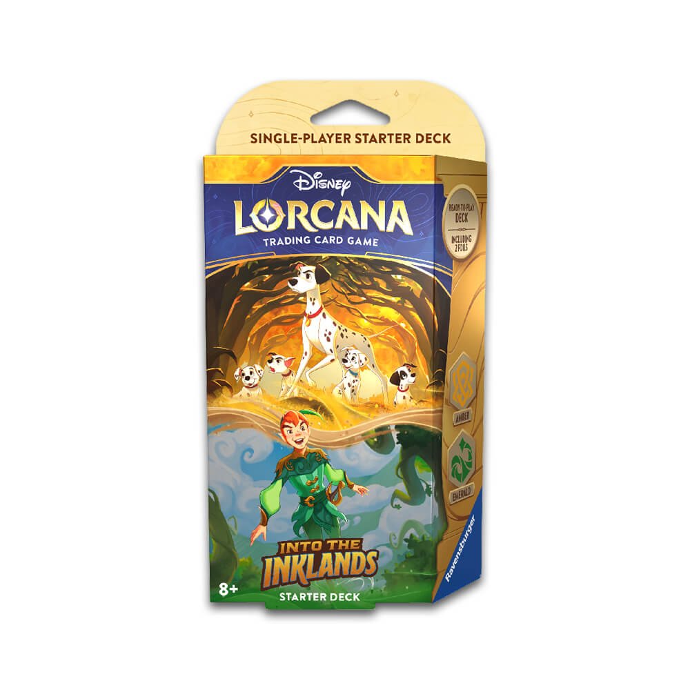 LORITISDAE Disney Lorcana - Set 3 - Into The Inklands Starter Deck - Amber & Emerald