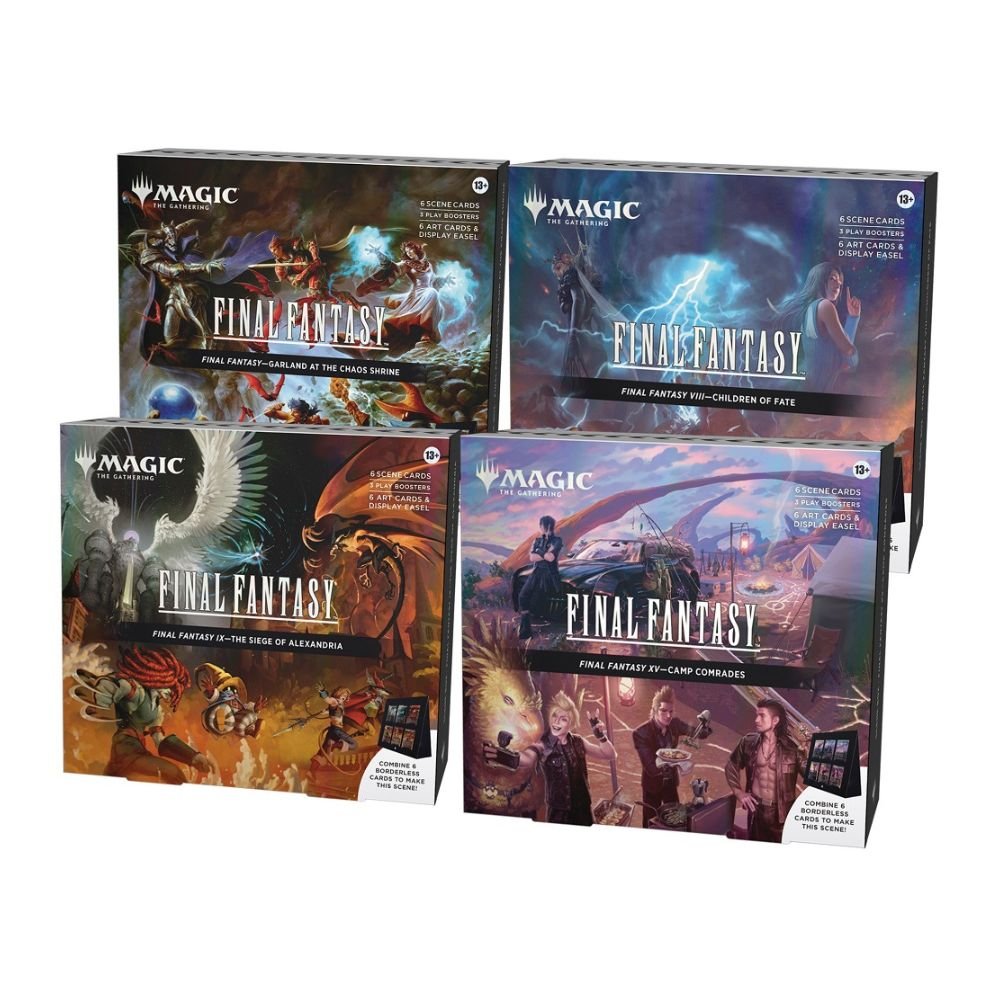 MTGFFESBOXS4-2 MTG - Final Fantasy - English Scene Box - Set of 4