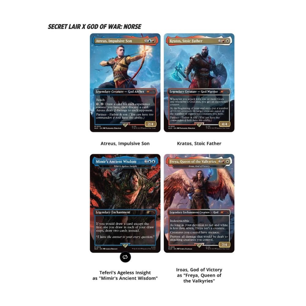 MTGSLGWRR MTG Secret Lair: God Of War Redemption Regular (Norse)