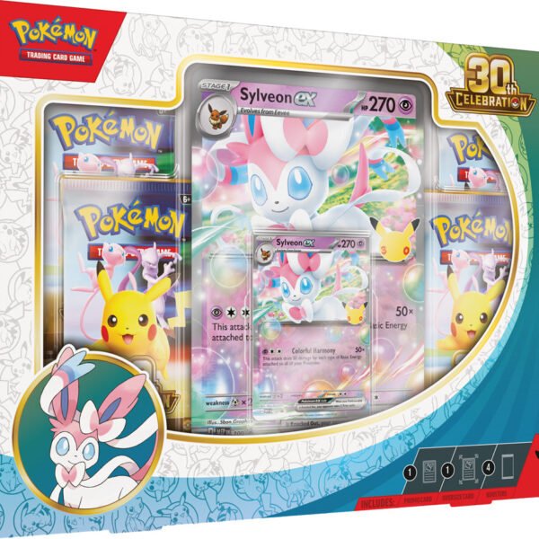 Pokémon 30th Celebration Sylveon ex Box